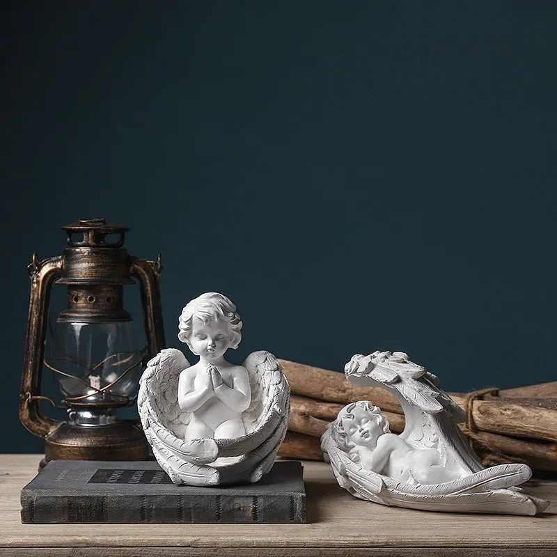 Современное украшение из смолы для автомобиля поделки домашний Спящий ангел