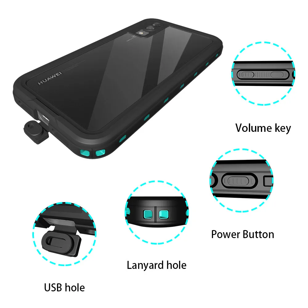 Для huawei P20 Pro водонепроницаемый чехол для дайвинга пылезащитный телефона