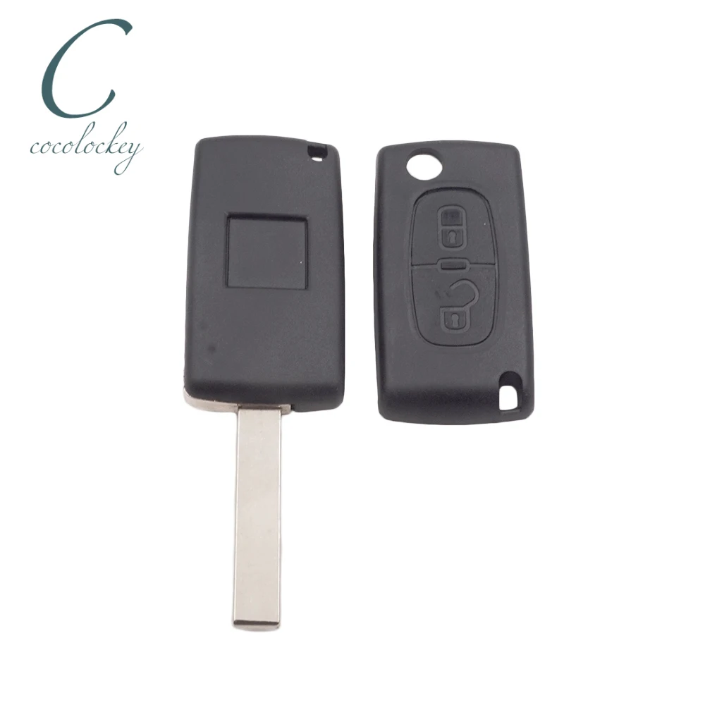 1 шт. для Peugeot Expert 2001 3008 5008 807 2 кнопки Замена Флип брелок чехол в виде ракушки лезвие