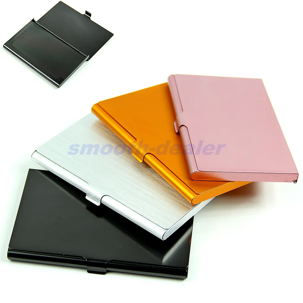 

Practical Pocket Business Name Credit ID Card Case Metal Box Holder Aluminum