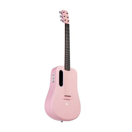 Pink Freebost Вулканической лавы ME 2 Freebost 36 дюймов гитары 6 строка углеродного волокна гитары с Чехол в подарок - Цвет: Pink Freebost