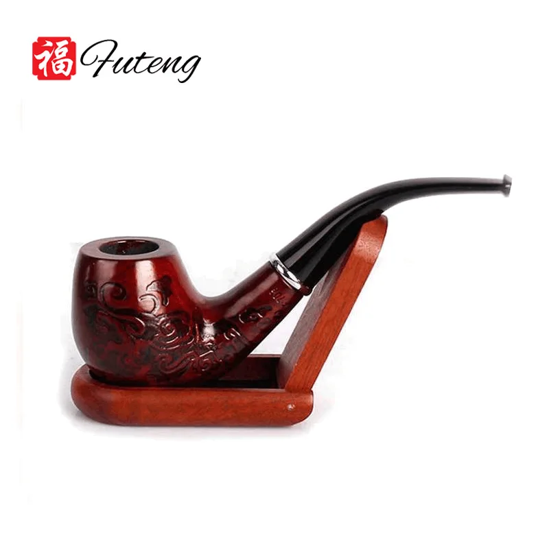 Труба из массива дерева и красного ручная резная моющаяся Трубная