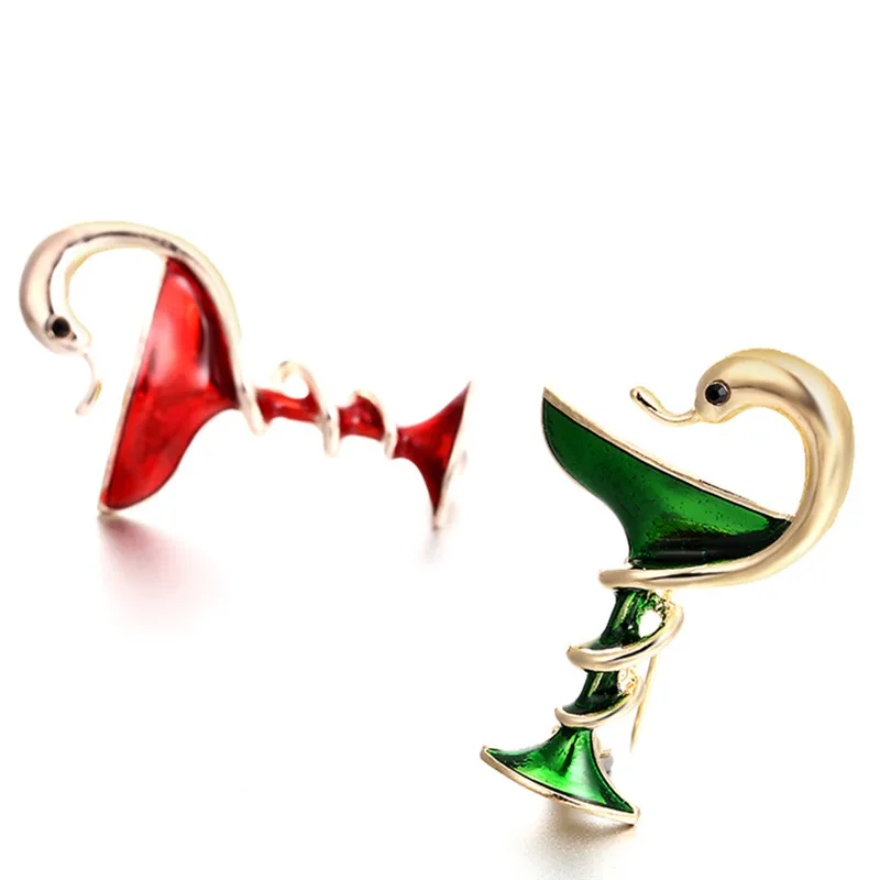 Специальный красный трофей памятный Кубок с Броши со змеями булавки для женщин