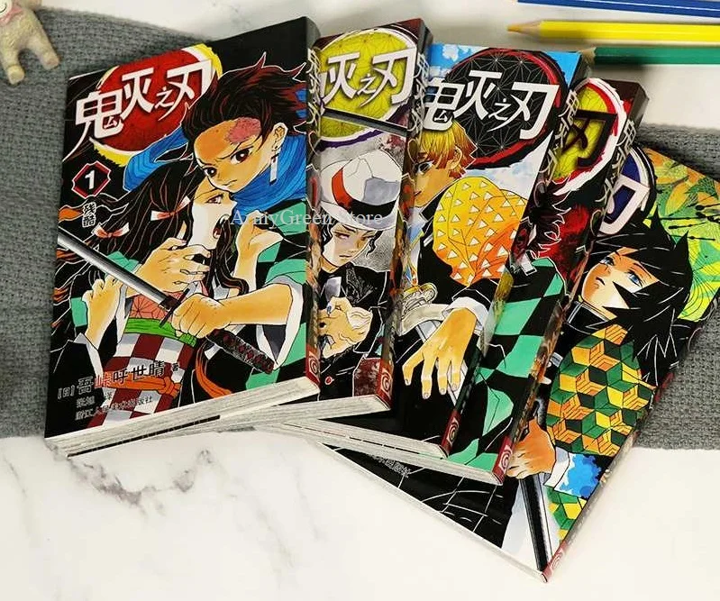Случайная 1 книга рассекающий демонов Vol 1-9 для выбора Koyoharu Gotouge Япония Молодежная