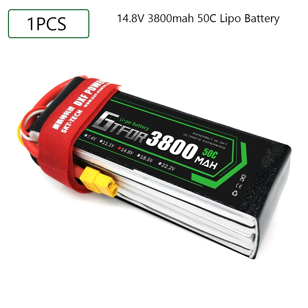 GTFDR 3800mAh Lipo батарея 4S 14 8 V 50C-100C XT60/DEANS/XT90/EC5 для AKKU Drone FPV Truck four axi Helicopter RC Car Airplane |