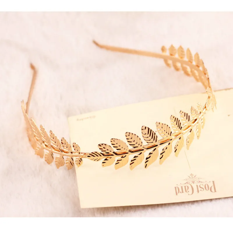 Западные модные ретро резинки для волос женщин Свадебные металлические золотые