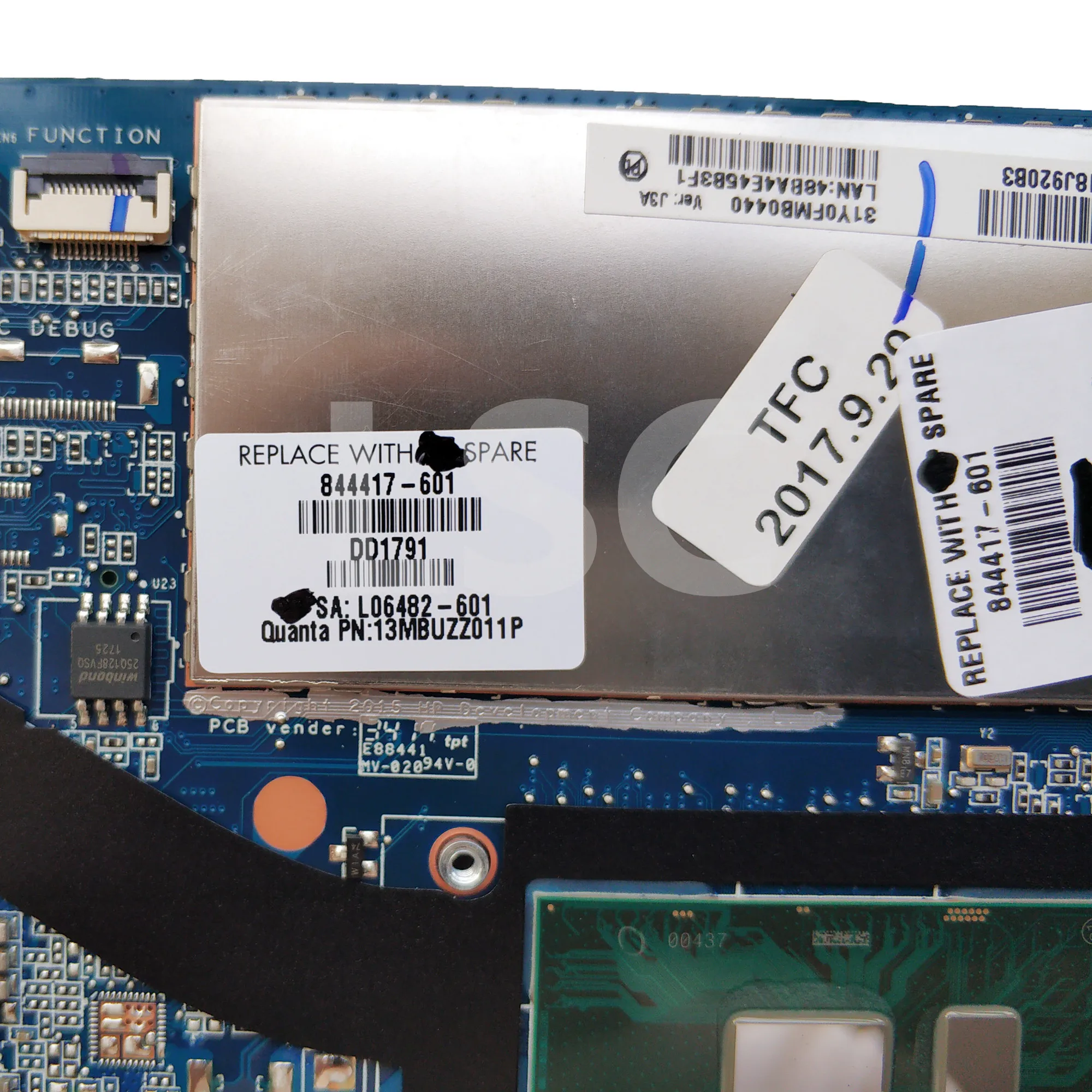 Материнская плата LSC для ноутбука HP 1040 G3 844417-001 844417-501 844417-601 da0y0fmспособом 1 I7-6600u ЦПУ