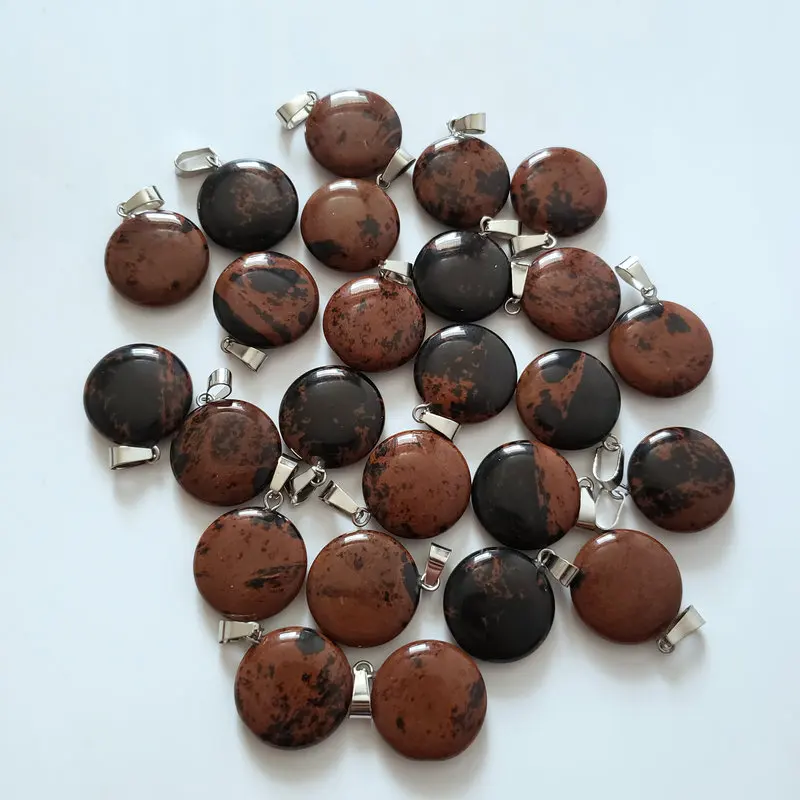 Лидер продаж 2020 подвески и ожерелья из натурального красного дерева обсидиана