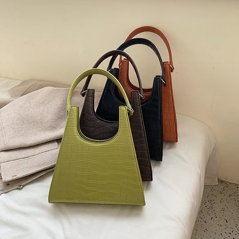 Качественная сумка на плечо с каменным узором кожаные для женщин 2020 качественная