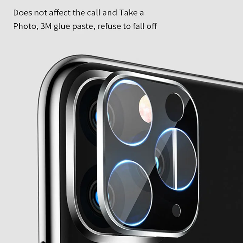 Camera Protector Case For iPhone 13 Pro Max 12 Mini 11 Metal Ring + Tempered Glass Screen Protector HD Lens Protective