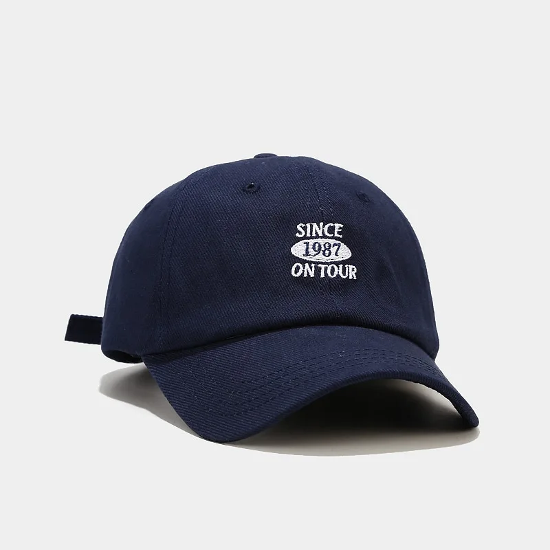

1987 Letter Embroidery Cotton Baseball Cap Adjustable Snapback Hats for Men and Women 244