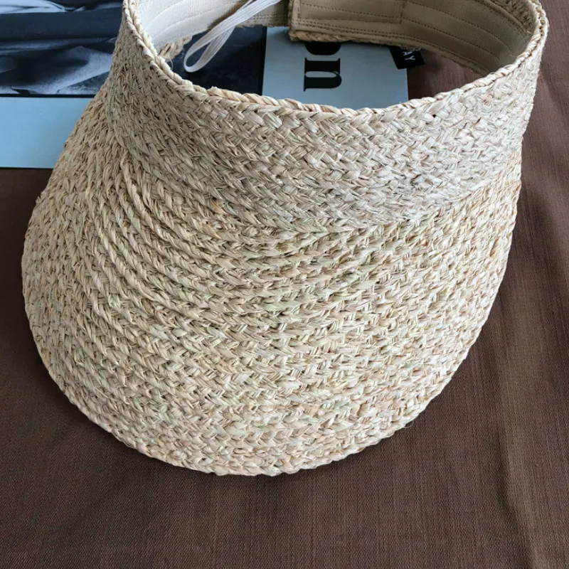 Шляпа от солнца в Корейском стиле женская соломенный козырек рулоне дорожная