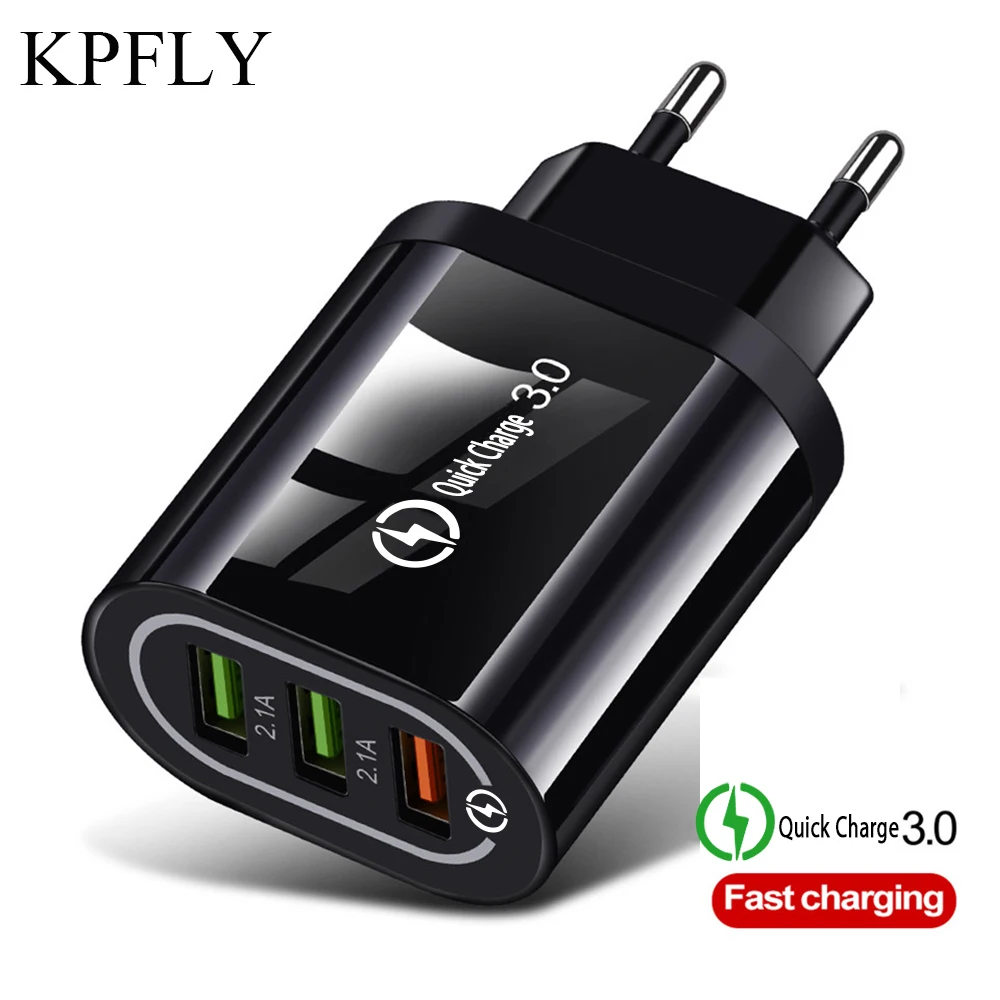 Быстрое зарядное устройство USB для быстрой зарядки 3 0 5 В/3 А вилка ЕС/США iphone X 6 7 8