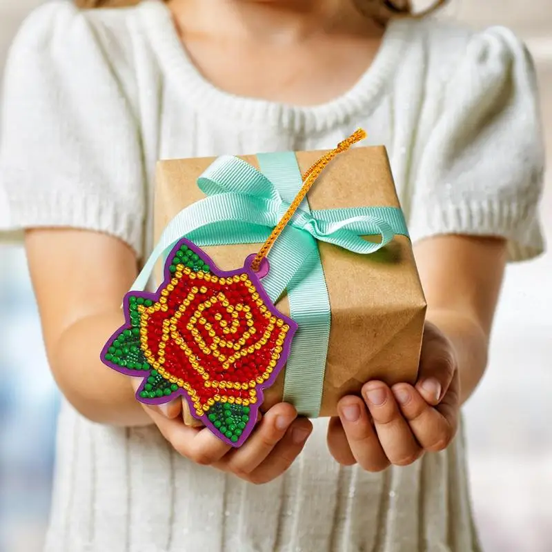 20 шт. мини ручной работы поздравительные открытки Подвески односторонние 5D