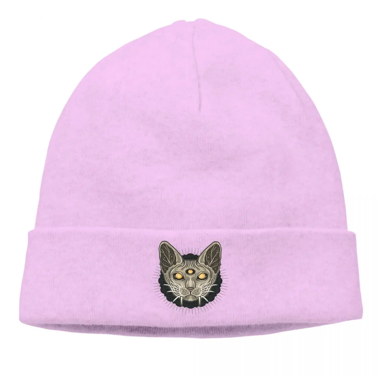 

Bonnet Cycling Knitted Hat Sphynx Cat Egypt Winter Warm Hip Hop Skullies Beanies Caps