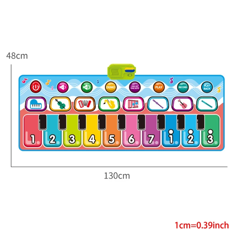 

Music piano pad Electronic piano keyboard game pad Portable music blanket with built-in speakers and recording function, suitabl