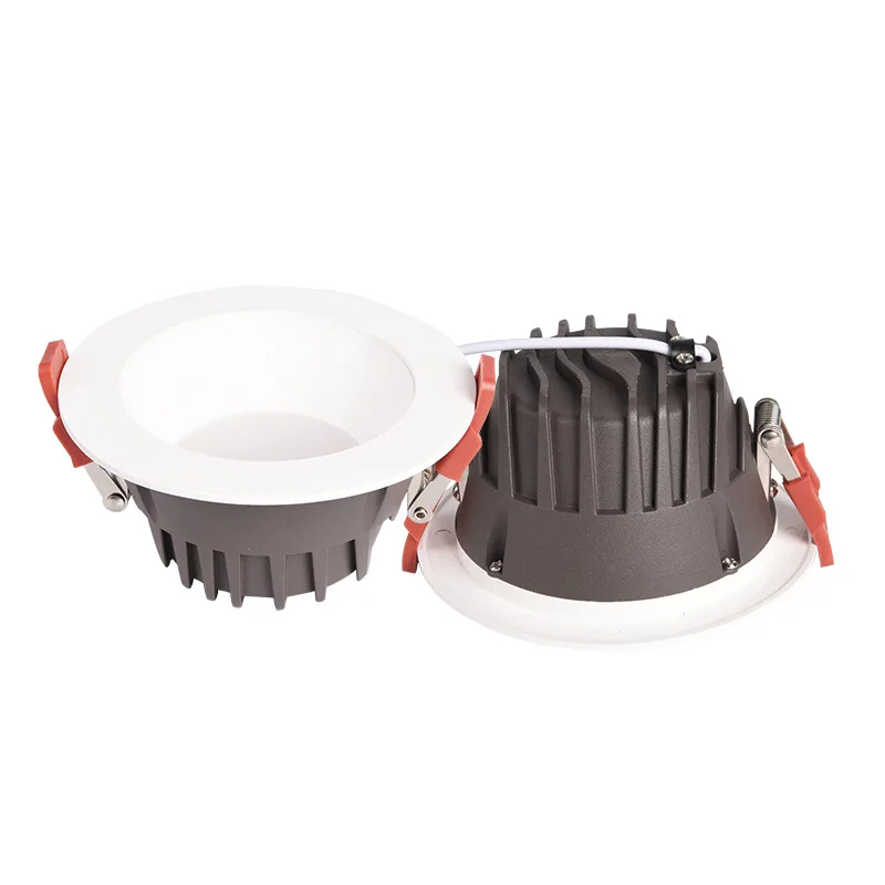 6pcs LED Downlight Anti-vertigo 5W 7W 12W 15W 20W 30W 40W Bathroom Restaurant Ceiling Recessed Lamp For Commercial Decoration