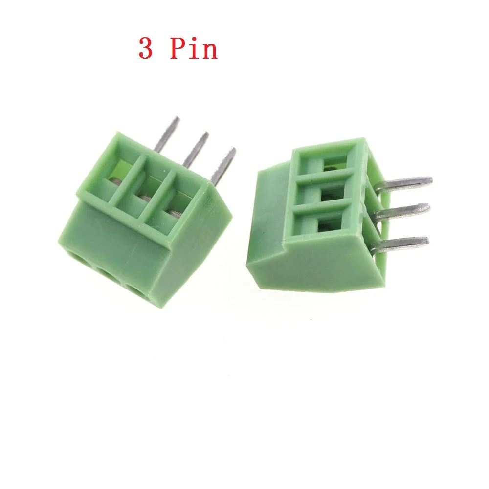 20 шт. 2 54 мм шаг PCB Винтовые клеммные блоки разъем Pin 3 4 5 6 7 8 9 10 12 палки вертикальное