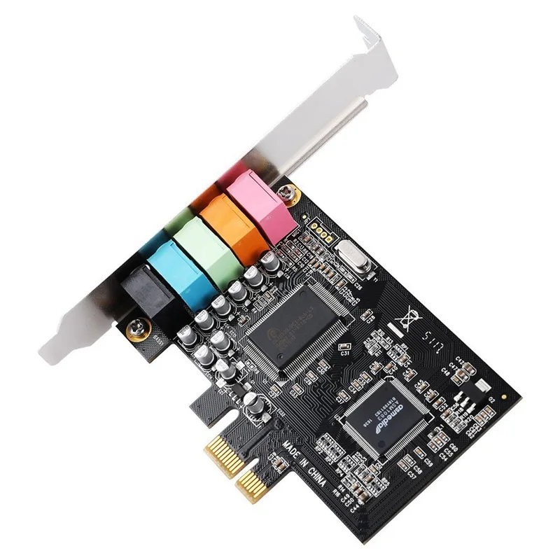 Звуковая карта PCIe 5 1 PCI Express объемная 3D для ПК с высокой производительностью