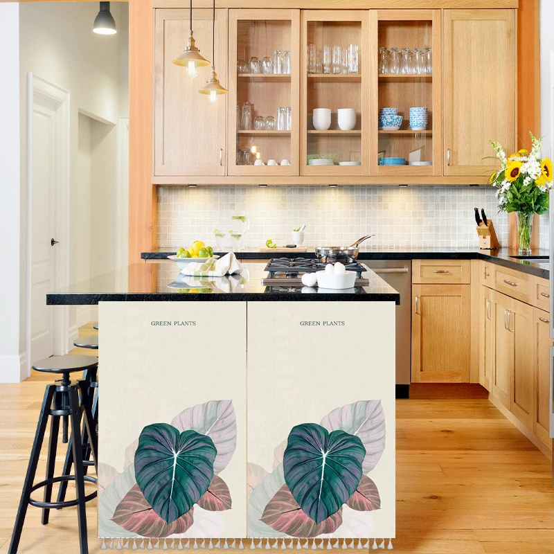 Короткие декоративные занавески в скандинавском стиле разделительные шторы с