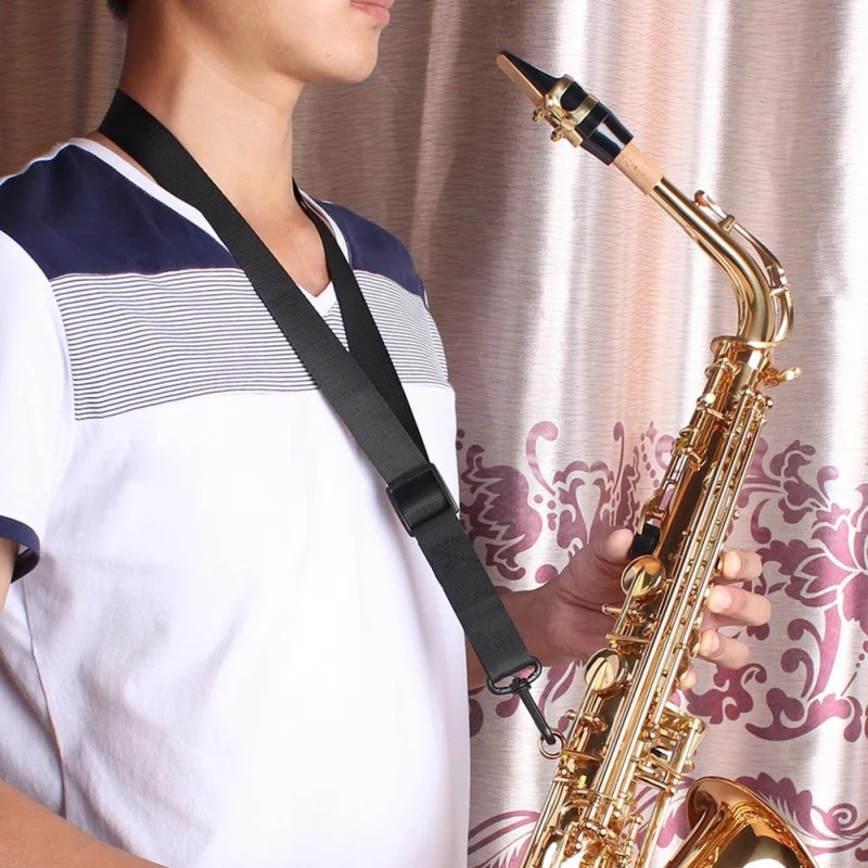 3Pc/Set Saxophone Accessories Set-Saxophone Neck Strap + ABS Mute Ring Damper Protector For Tenor / Alto Soprano Sax | Музыкальные