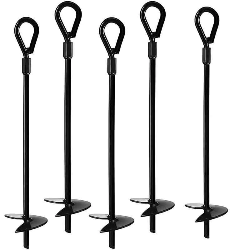

Ground Anchor Orchard Ground Anchor Heavy Earth Anchor Shelter, Canopy, Tent, Swing Set, Trampoline, 5 Pcs