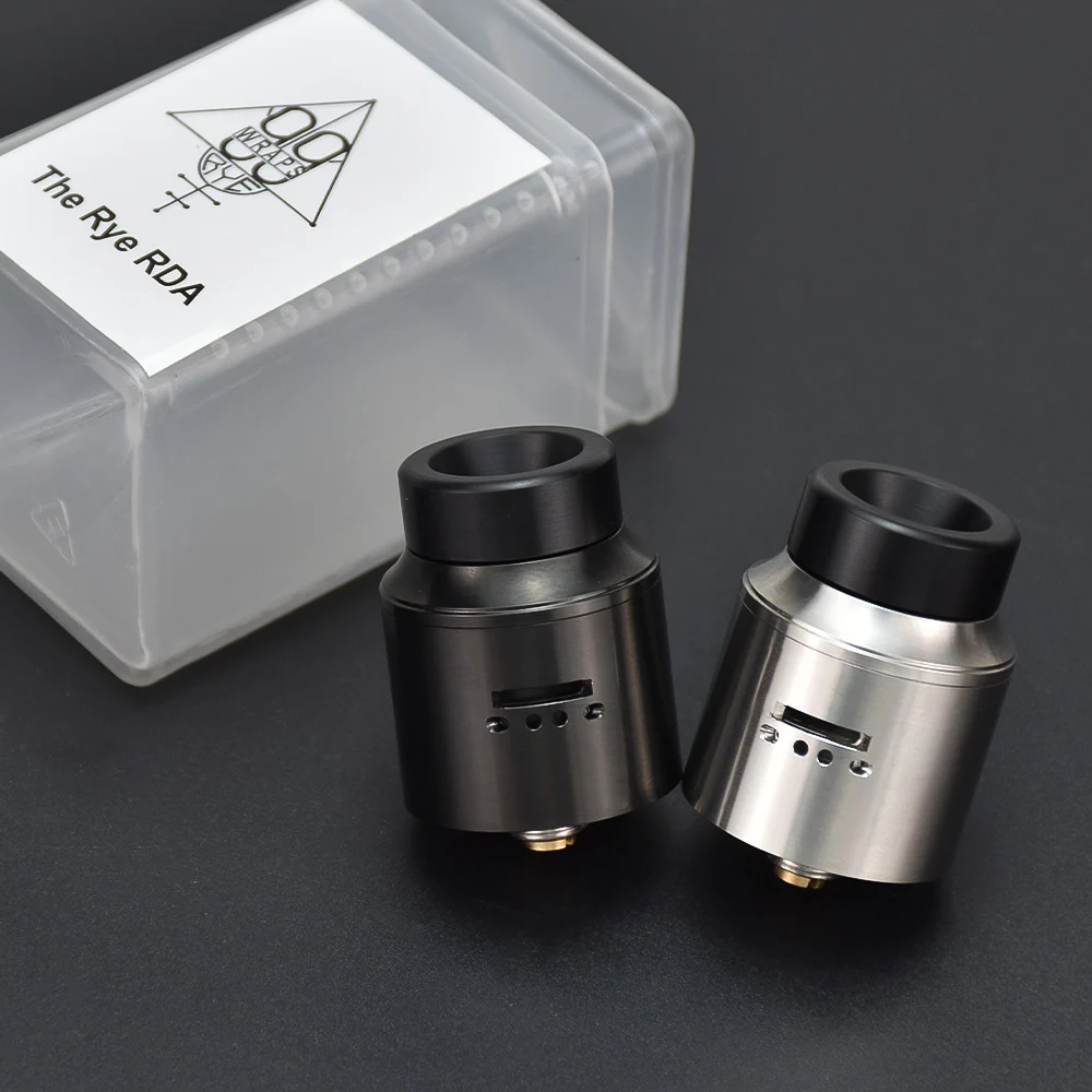 

RYE RDA 24mm atomizer vape tank Dual Coils Rebuildable 316 Stainless steel electronic cigarette rda vs qp kali v2 rda / Haku rda