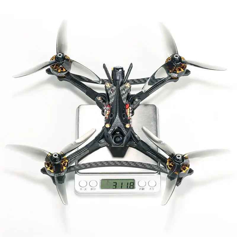 

HGLRC Wind5 Lite 5Inch 6S 208mm RC FPV Racing Drone BNF/PNP w/ Zeus F722 MINI Flight Controller FOXEER Predator 1000TVL Camera