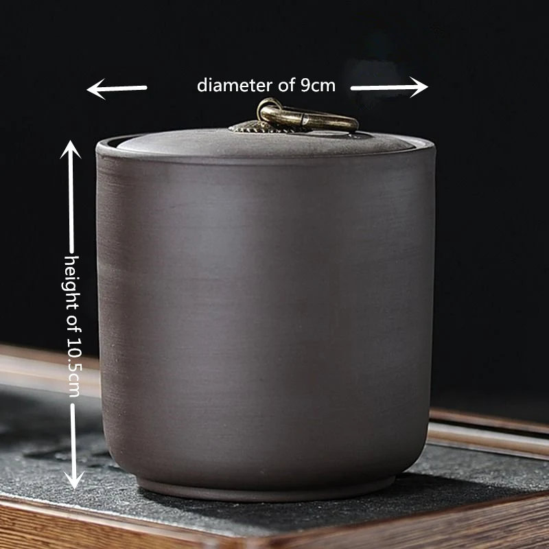 Новая банка для хранения чая кофе сахара банки трав фиолетовой глины коробка