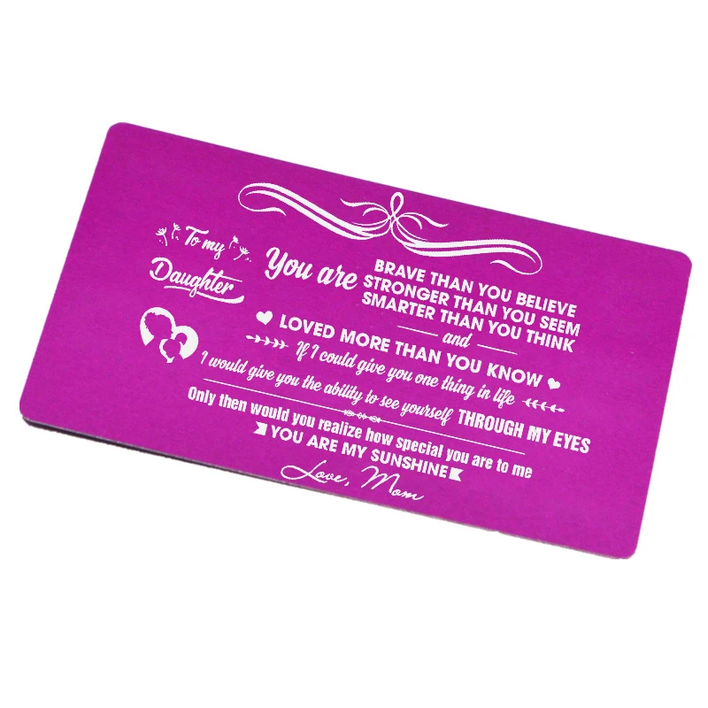 Персонализированный Металлический бумажник вставка для карт