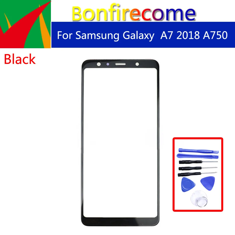 A750 для Samsung Galaxy A7 2018 A750F переднее внешнее стекло объектив сенсорный экран Сменный 6