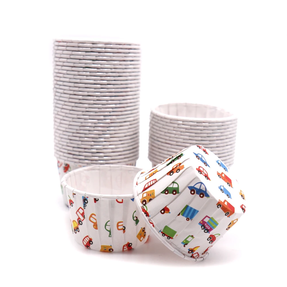 

50pcs Muffin Cake Cupcake Cases Color dot Oilproof Cupcake Liner Baking Cup Tray Case Wedding Party Caissettes Wrapper Paper