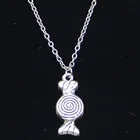 Новое модное ожерелье 12x26 мм конфетные прелестные Подвески Короткие Длинные женские и мужские Colar Подарочные ювелирные изделия Чокер