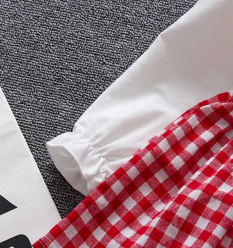 2020 Spring Long Sleeve Baby Dress For Girl Christening Birthday Newborn Dresses Casual Plaid Infant Kids Vestidos | Детская одежда и