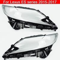 car front headlight cover for lexus es series es200 es250 es300 2015 2017 headlamp lampshade head lamp light glass shell caps
