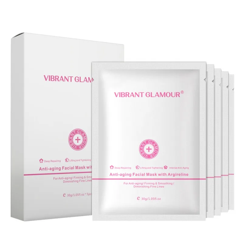 

5pcs Collagen Smoothing Firming Anti-Aging Facial Masks Diminishing Fine Lines Lifting Tightening Skin Deep Repairing Masks