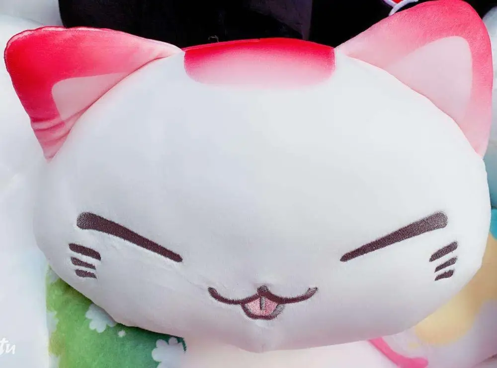40 см Nemuneko Спящая кошка фигурка мягкая плюшевая кукла игрушки милая пятнистая