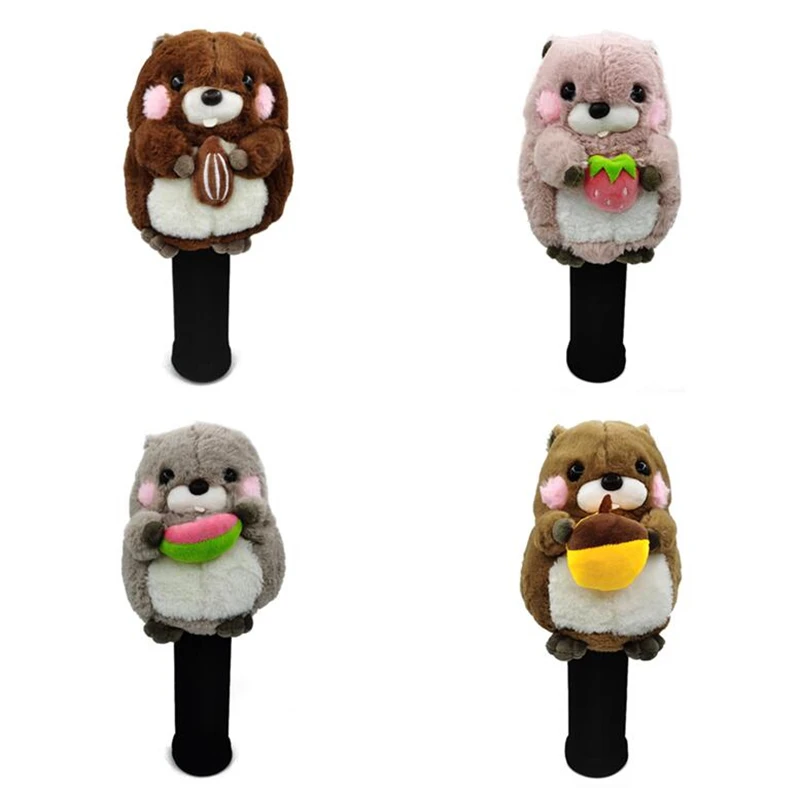 Мультяшный Бобер 460cc головной убор водителя чехол с милыми животными для гольфа