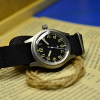 mens women automatic wrist watch unisex nato strap leather simple 36mm green dail watch stainless steel 100m waterproof