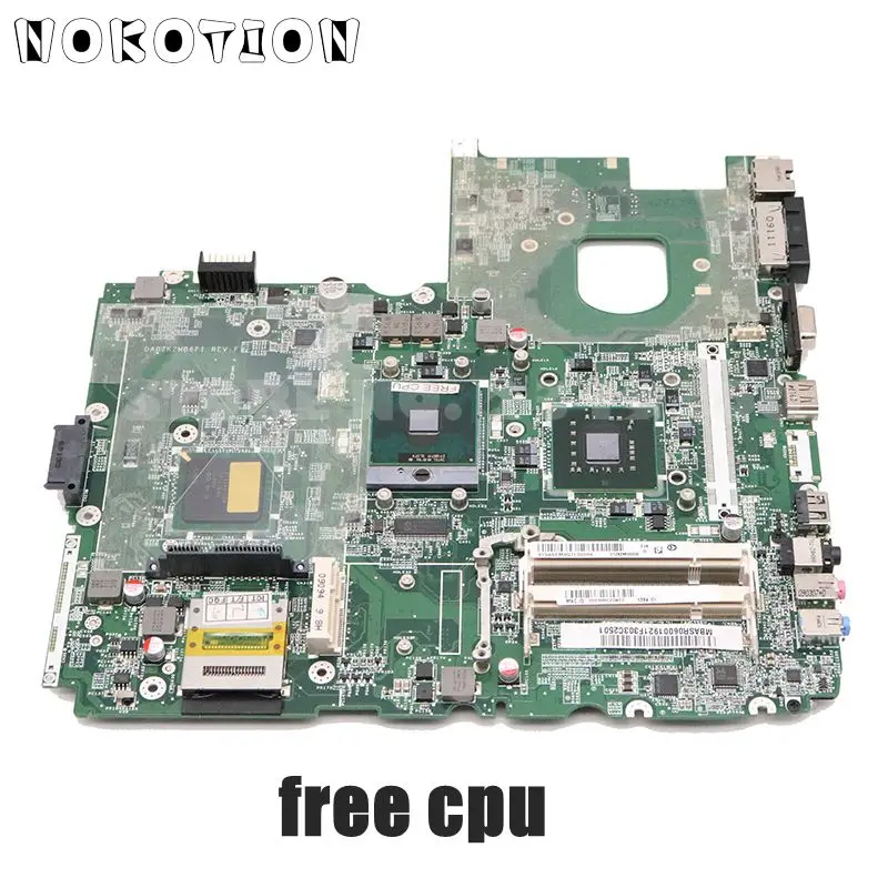 

NOKOTION MBASR06001 For Acer aspire 6930 6930Z 6930ZG Laptop Motherboard DA0ZK2MB6F1 GM45 DD2 MAIN BOARD without graphics slot