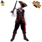 Костюм пирата для мальчиков, нарядный костюм для Хэллоуина