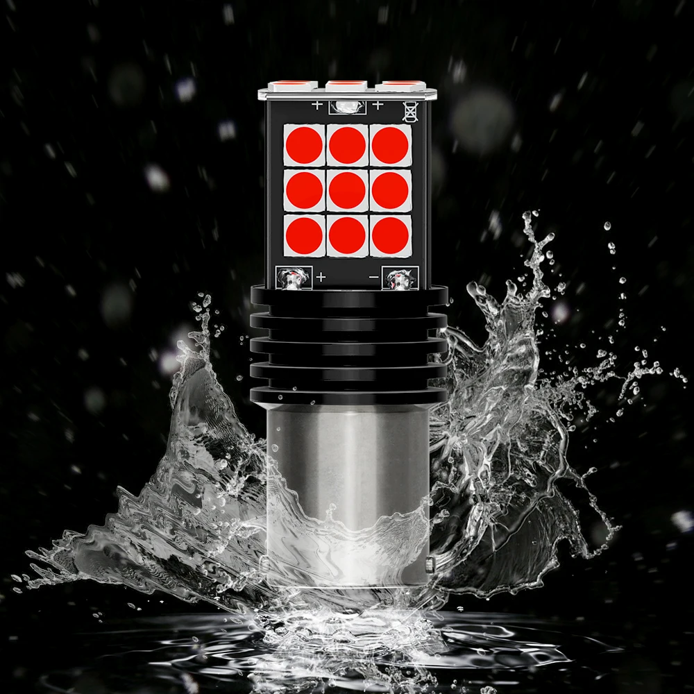 

2PCS T20 7443 W21/5W 3030 LED Car Tail Brake Bulbs 1156 BA15S P21W Turn Signals Auto Rear Parking Lamp Daytime Running Light Red