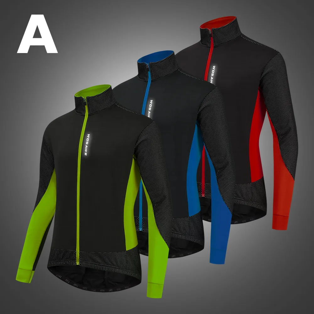 WOSAWE зимняя велосипедная куртка ветрозащитная термальная сохраняющая тепло