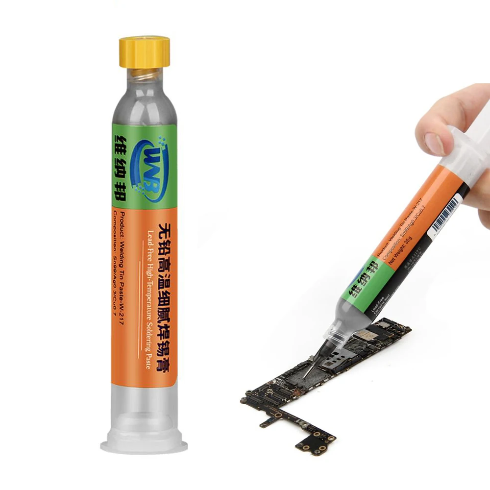 

10CC Soldering Paste Flux High Temperature 217℃ Melting Point BGA Reballing Station Solder Tin Paste Soldering Accessories