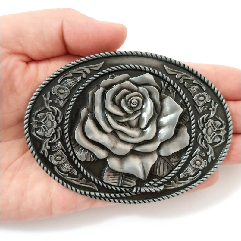 2019 винтажная стильная Серебряная розовая металлическая пряжка для ремня