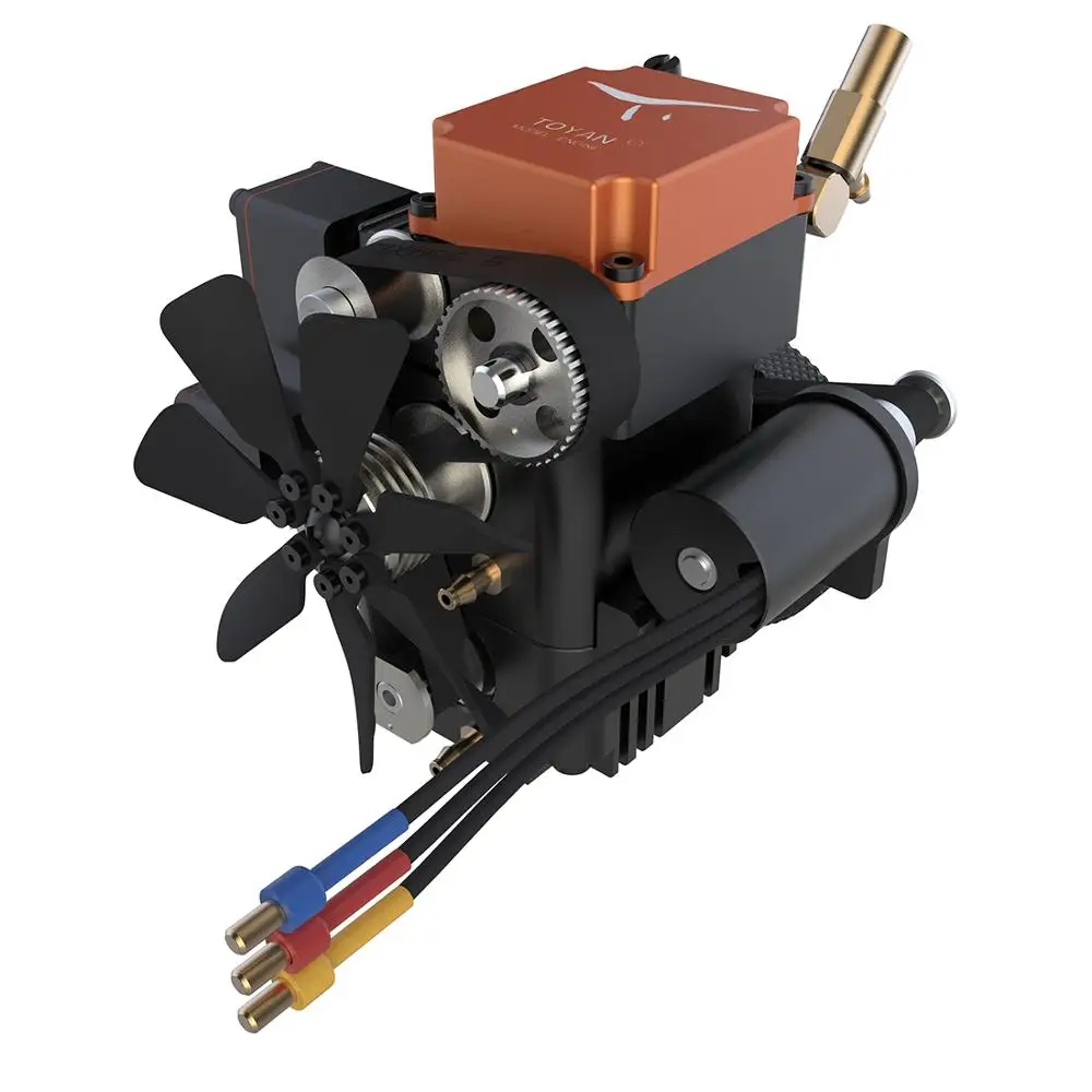 Toyan Four Stroke Methanol Model Engine with Water-cooled Channel for 1:10 1:12 1:14 RC Car Boat Airplane- FS-S100(W