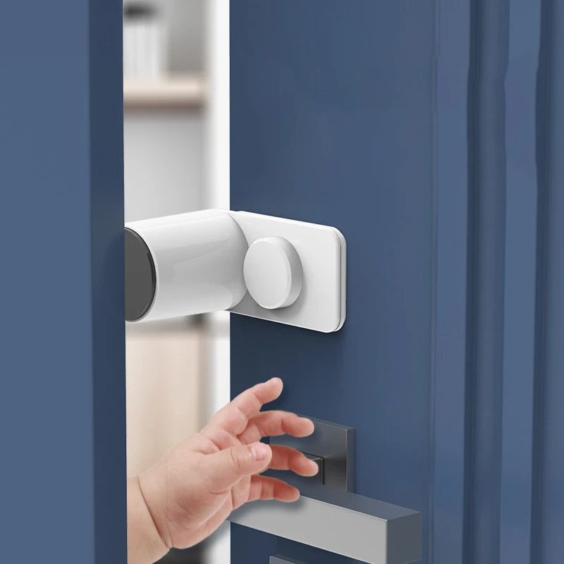 

Блокиратор для дверей и шкафов, защита от зажимов рук, для безопасности детей дома и дома, белый замок для ящиков