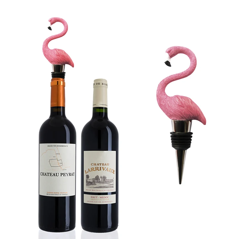 

Bar Accessories Tool Pink Flamingo Bottle Stopper for Kitchen Decor