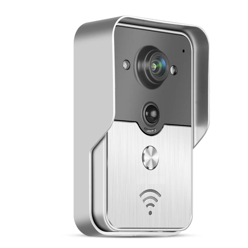 Building Intercom WiFi Smart Door Electronic Doorbell Peephole Camera PIR IR Night Vision Alarm Unlock Uxcellmo