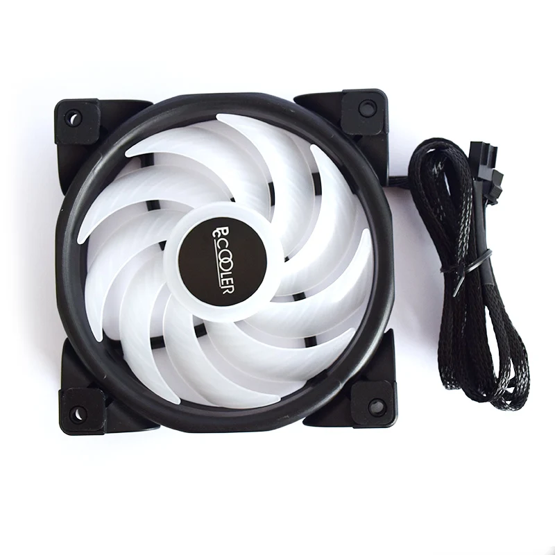 Pccooler 3/упаковка HALO вентилятор RGB 12 см 12 В и 5 в FRGB 3pin и 4pin ШИМ тихие вентиляторы охлаждения 120 мм вентилятор RGB для cpu охладитель жидкого охлаждения